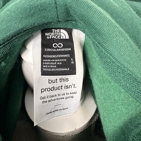 The North Face Half Dome Hoodie Hooded Sweatshirt 721435 Womens Size Large Green - Picture 7 of 8